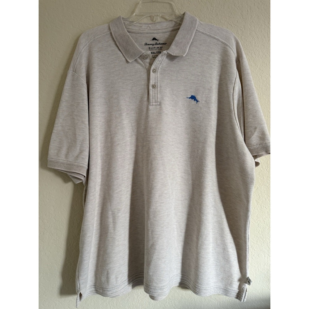 Tommy Bahama Island Zone Men's Size XXL Short Sleeve Polo Shirt Supima Cotton‎